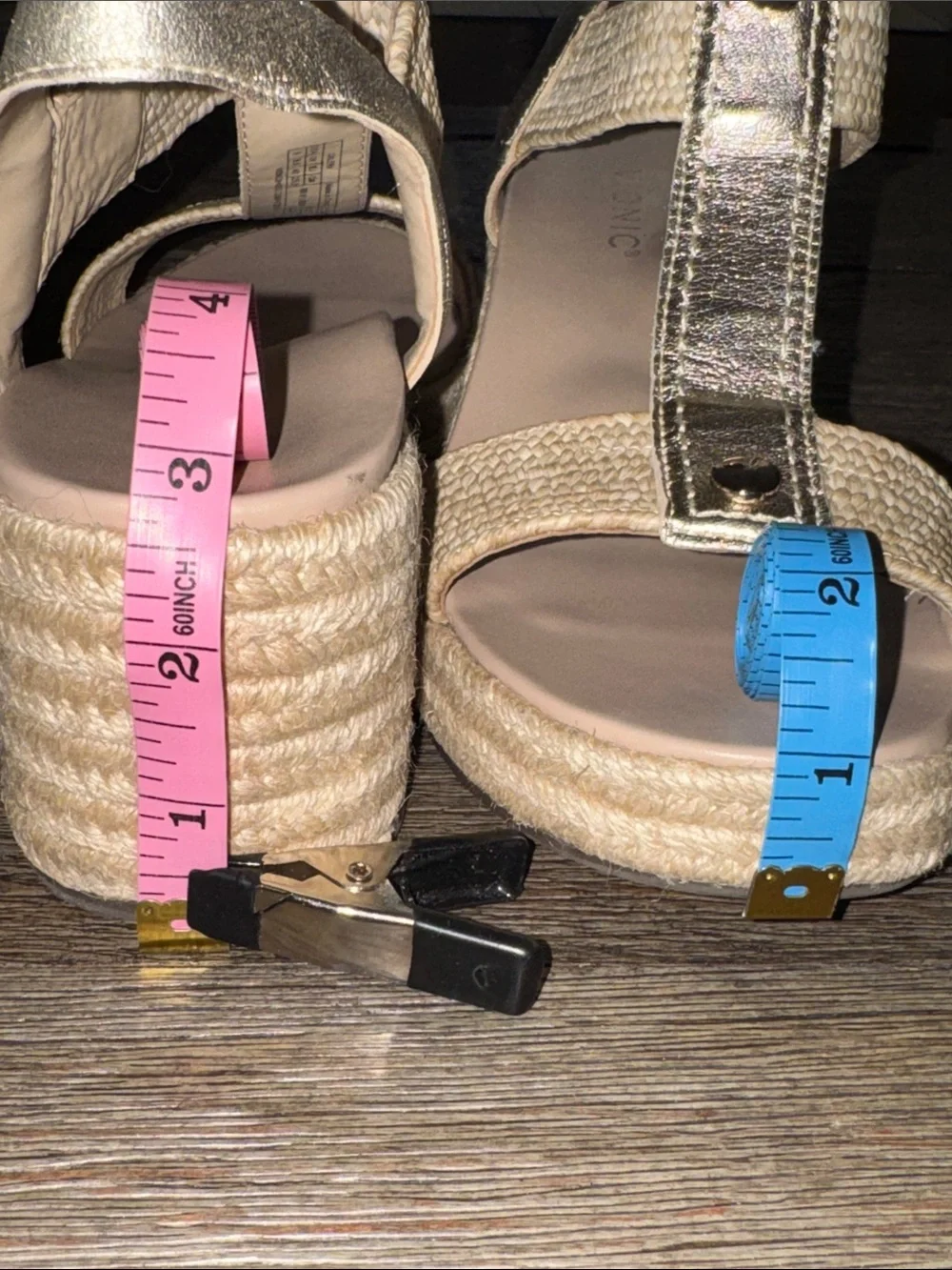 Vionic Calera Espadrille Wedge Sandal Gold